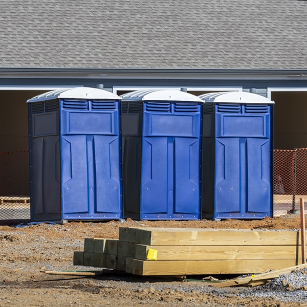 are there any restrictions on where i can place the porta potties during my rental period in Gough